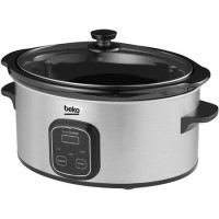 GRADE A2 - Beko SCM3622X 6 Litre Slow Cooker With LED Control Panel