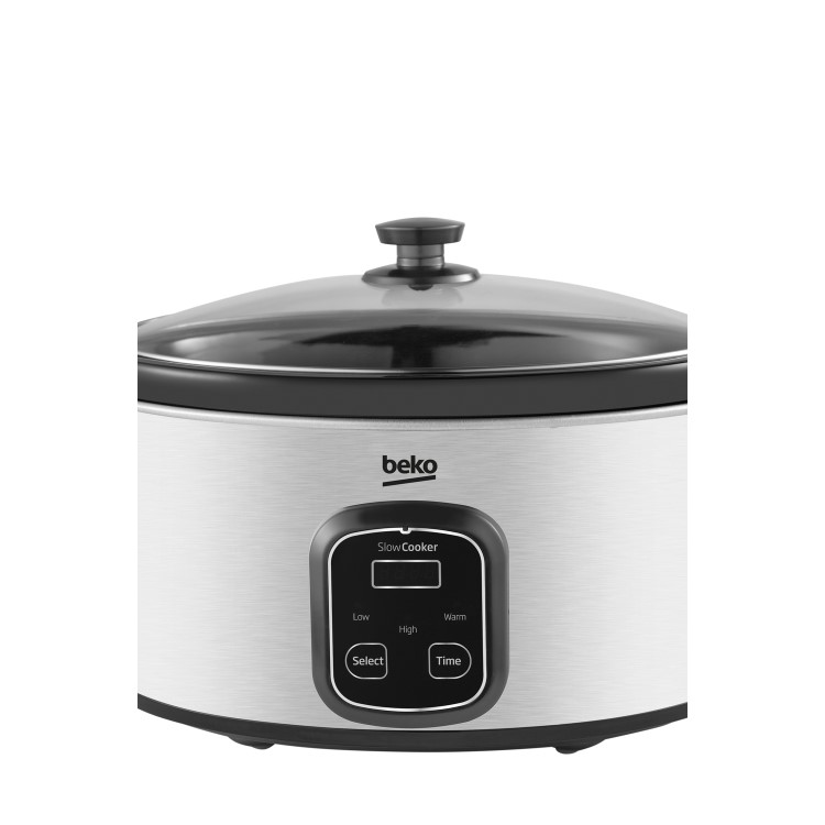 GRADE A2 - Beko SCM3622X 6 Litre Slow Cooker With LED Control Panel