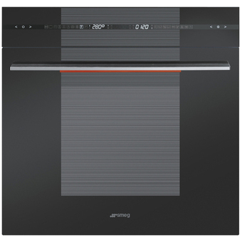 Smeg SCP115A-1 Linea-elite Pyrolytic Multifunction Electric Single Oven in Black