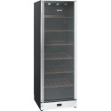 SCV115A Smeg SCV115A 60cm Wine Cooler w/ Glass Door Black & S/S Right Hand Hinge 197  Bottle Capacity