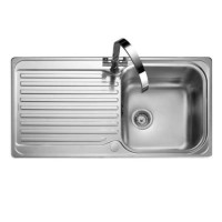 Rangemaster Stainless Steel Inset Kitchen Sink with Kitchen Mixer Tap Set 