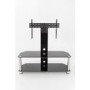 AVF SDCL1140 TV Stand SDC Shaped Combi Plus CM for TVs up to 65" - Chrome and Black