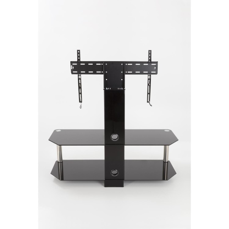 AVF SDCL1140 TV Stand SDC Shaped Combi Plus CM for TVs up to 65" - Chrome and Black