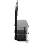 AVF SDCL900 TV Stand SDC Shaped Combi Plus CM for TVs up to 60" - Chrome and Black