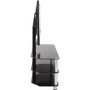 AVF SDCL900 TV Stand SDC Shaped Combi Plus CM for TVs up to 60" - Chrome and Black