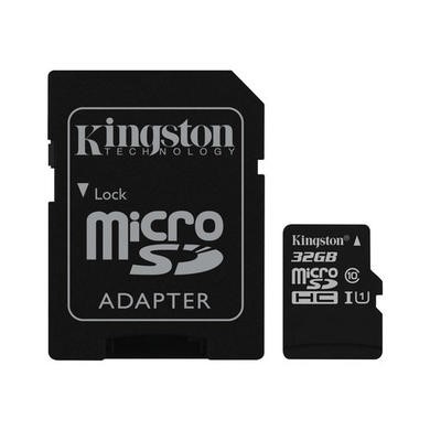 Kingston Canvas Select 32GB Class 10 MicroSDHC Card with Adapter