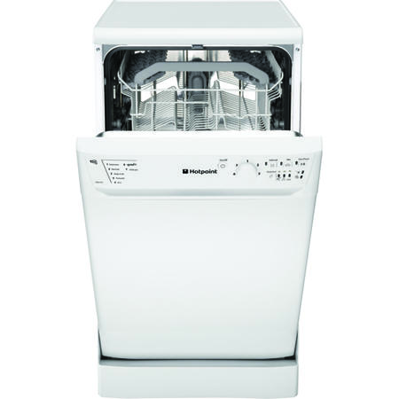 Hotpoint SDL510P Aquarius 10 Place Slimline Freestanding Dishwasher in White