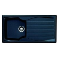Astracast SE10BLHOMESK Sierra Single Bowl Reversible Drainer Teflite Composite Sink Black