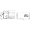 Astracast SE10WHFORDSK Sierra Single Bowl Reversible Drainer Teflite Composite Sink - White