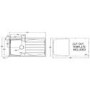 GRADE A1 - Astracast SE10WHFORDSK Sierra Single Bowl Reversible Drainer Teflite Composite Sink - White