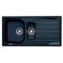 Astracast SE15BLHOMESK Sierra 1.5 Bowl Reversible Drainer Teflite Composite Sink - Black