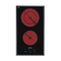 GRADE A2 - Smeg SE2321TE2 30cm Two Zone Ceramic Hob