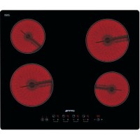 Smeg SE2640TD2 Cucina 60cm Touch Control Ceramic Hob with Straight Edge Glass
