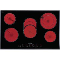 Smeg SE2773TC2 Touch Control 77cm Ceramic Hob in Black glass