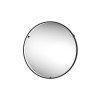 Sensio Aspect Round Black LED Heated Bathroom Mirror 600mm