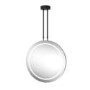 Sensio Ivy Round Ceiling Hanging Heated Bathroom Mirror with Lights 600mm