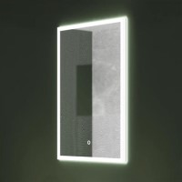 Sensio Eclipse Single Door Recessed Bathroom Mirror Cabinet with Lights & Shaver Socket 700 x 500mm