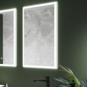 A1/SE30298T0 GRADE A1 - Single Door Sensio Eclipse Recessed Mirrored Bathroom Cabinet with Lights & Shaver Socket 700 x 500mm