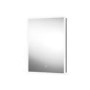 Sensio Eclipse Single Door Recessed Mirrored Bathroom Cabinet with Lights & Shaver Socket 700 x 500mm