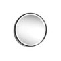 Sensio Dawn Round Black Heated Bathroom Mirror with Lights 600mm