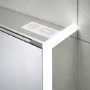 Sensio Ainsley Double Door Chrome Mirrored Bathroom Cabinet with Lights & Bluetooth Speakers 564 x 700mm