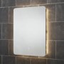 GRADE A1 - Rectangular Backlit LED Bathroom Mirror with Demister & Shaver Socket 800 x 600mm - Sensio Reagan