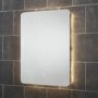 Sensio Reagan Rectangular Backlit LED Heated Bathroom Mirror with Shaver Socket 800 x 600mm