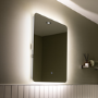 Sensio Reagan Rectangular Backlit Heated Bathroom Mirror with Lights & Shaver Socket 800 x 600mm