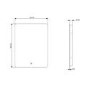 GRADE A1 - Rectangular Backlit LED Bathroom Mirror with Demister & Shaver Socket 800 x 600mm - Sensio Reagan