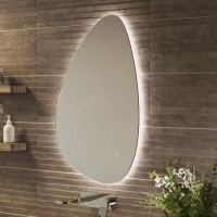 Sensio Mistral Teardrop Backlit Heated Bathroom Mirror with Lights 550 x 800mm Sensio Mistral Teardrop Backlit Heated Bathroom Mirror with Lights 550 x 800mm