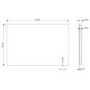 GRADE A1 - Rectangular LED Bathroom Mirror with Demister 900 x 600mm - Sensio Eden