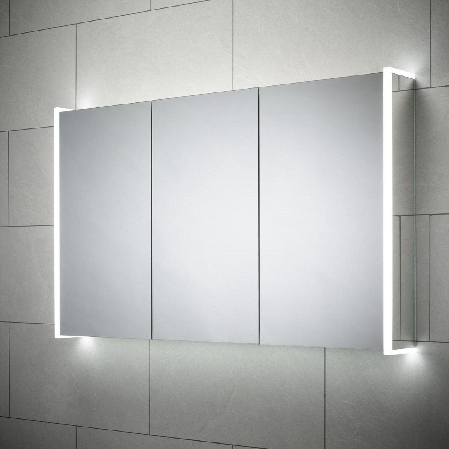 LED Bathroom Mirror Cabinet with Bluetooth 1200 x 700mm - Sensio Ainsley