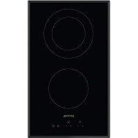 Smeg 30cm 2 Zone Domino Ceramic Hob with Bevelled Edge