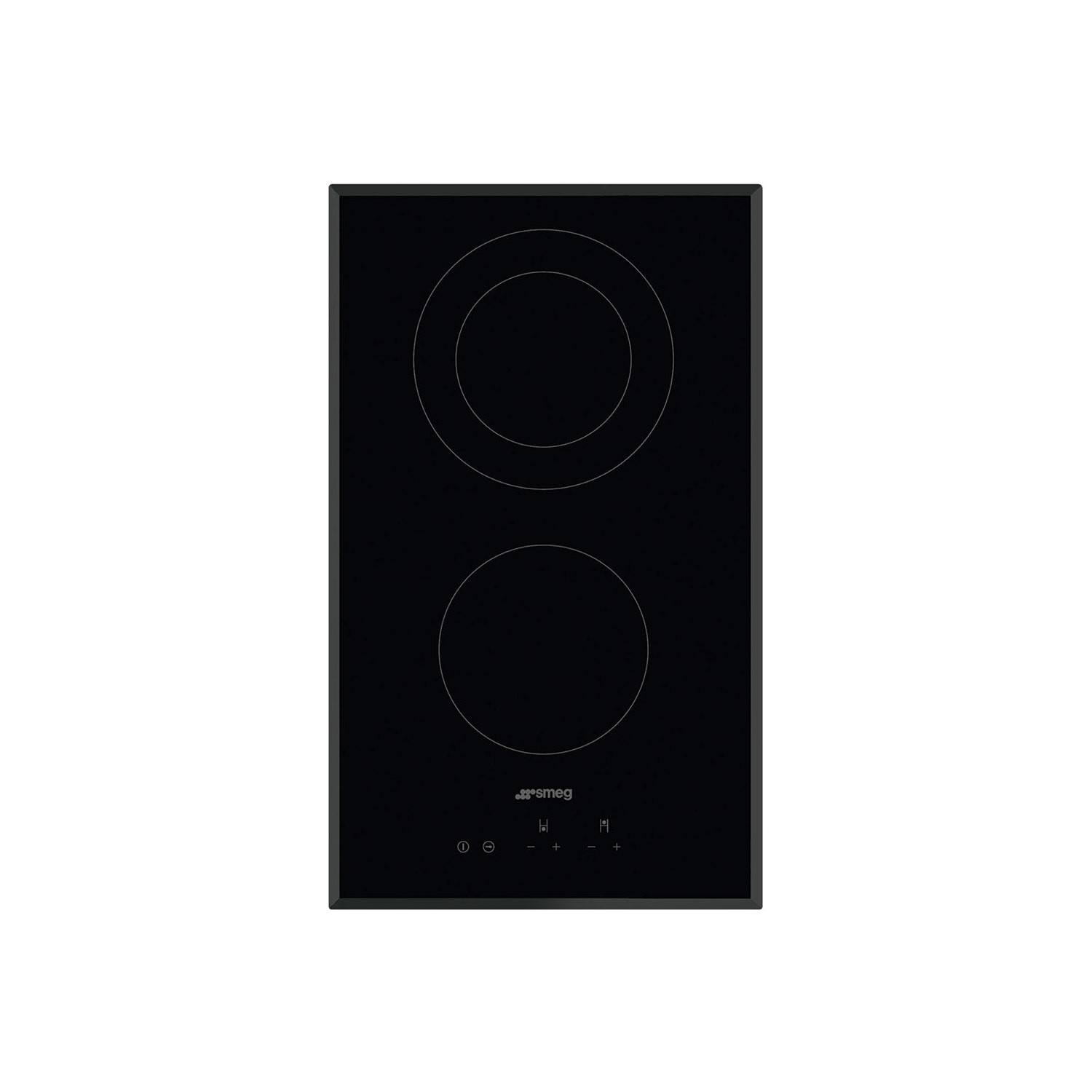 Smeg 30cm 2 Zone Domino Ceramic Hob with Bevelled Edge