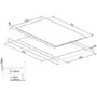 Refurbished Smeg SE385EMTB 77cm 5 Zone Ceramic Hob with Bevelled Edge