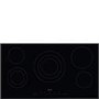 GRADE A1 - Smeg SE395ETB 90cm Touch Control Ceramic Hob Black With Angled Edges
