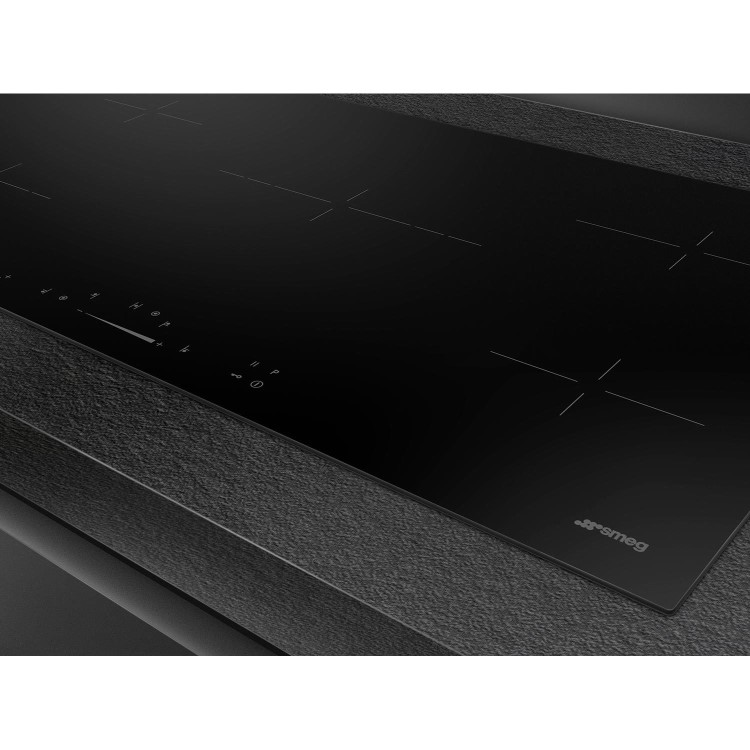Refurbished Smeg SE495ETD 90cm 5 Zone Ceramic Hob Black