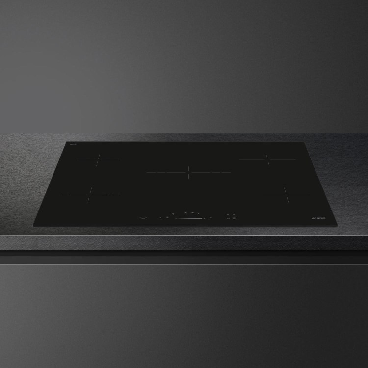 Refurbished Smeg SE495ETD 90cm 5 Zone Ceramic Hob Black