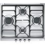 GRADE A2 - Light cosmetic damage - Smeg SE60SGH3 Classic 60cm Gas Hob in Stainless Steel with Cast Iron Pan Supports