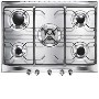 Smeg SE706SX3 Cucina 70cm Gas Hob in Stainless Steel
