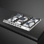GRADE A2 - Smeg Classic 70cm Gas Hob with Cast Iron Pan Stands -  Stainless Steel