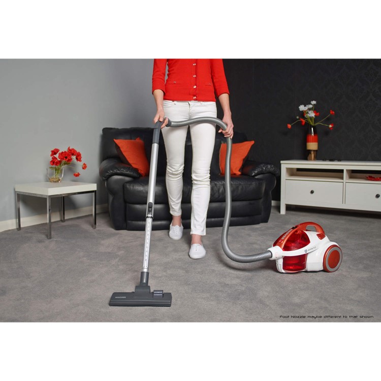 Hoover SE71SZ04001 Spritz 700W Cylinder Vacuum Cleaner Red And White