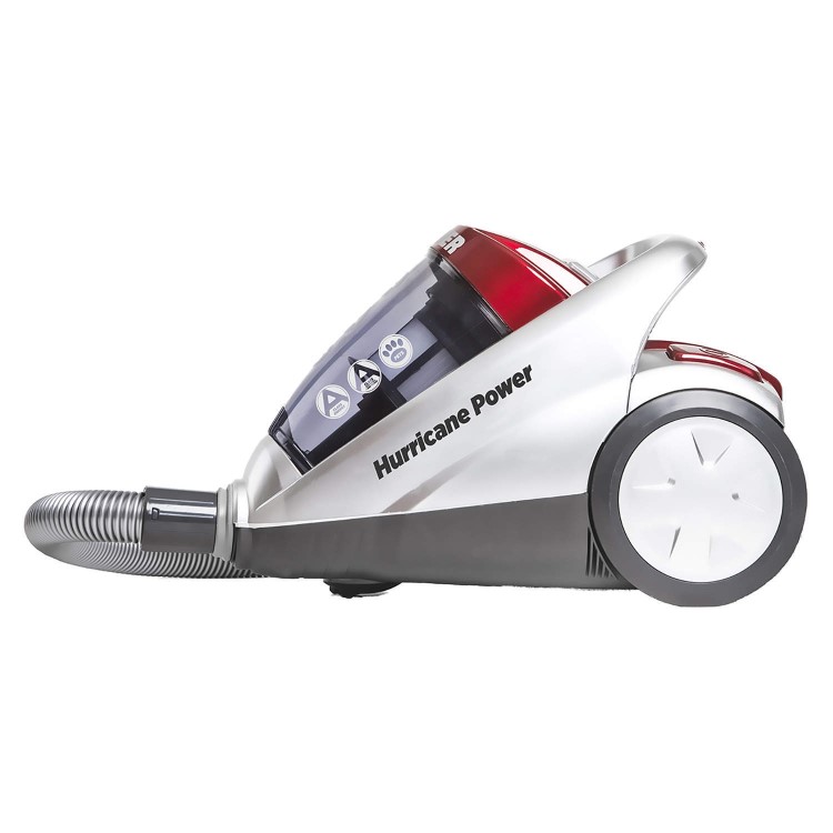 Hoover SX70_HU04002 Hurricane 700W Bagless Pets Cylinder Vacuum Cleaner White Grey & Red