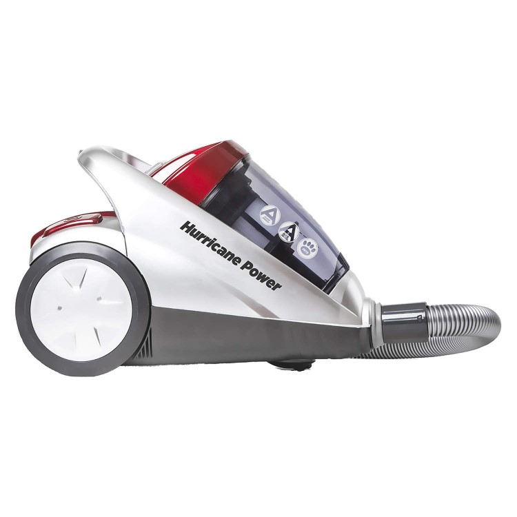 Hoover SX70_HU04002 Hurricane 700W Bagless Pets Cylinder Vacuum Cleaner White Grey & Red