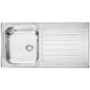 Leisure Sinks SE9501POL Seattle Stainless Steel 950x508 1.0 Bowl 2 Tapholes Reversible Polished