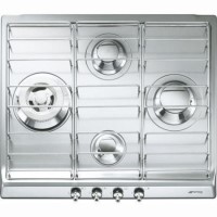 Smeg SER60SX3 60cm "Classic" Gas hob with Stainless steel pan stands
