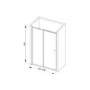 1000 Sliding Shower Door - Universal Fit 4mm Glass- Taylor & Moore