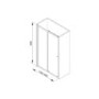 1200 Sliding Shower Door - Universal Fit 6mm Glass - Taylor & Moore