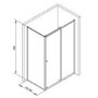 760 x 1850mm Shower Side Panel -Taylor & Moore