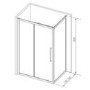 760 x 1850mm Shower Side Panel - Taylor & Moore
